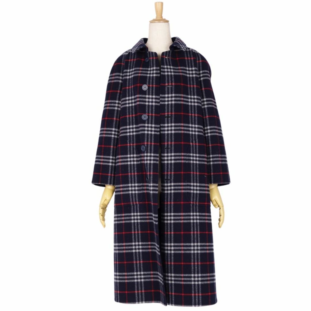 Burberrys バーバリー リバーシブル ロングコート ノバチェック ウール