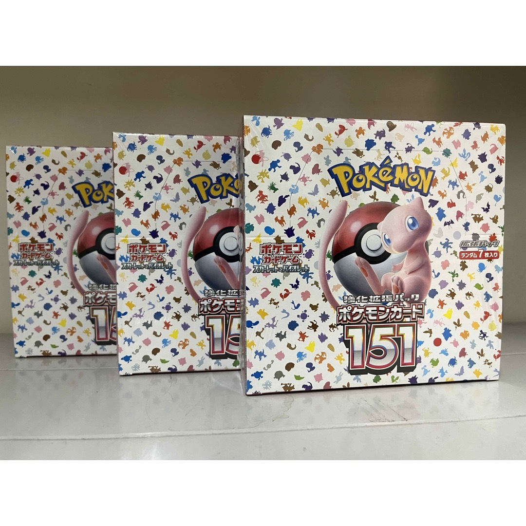 ポケモンカード151 3個セット シュリンク付き ポケモンカード151 3BOX