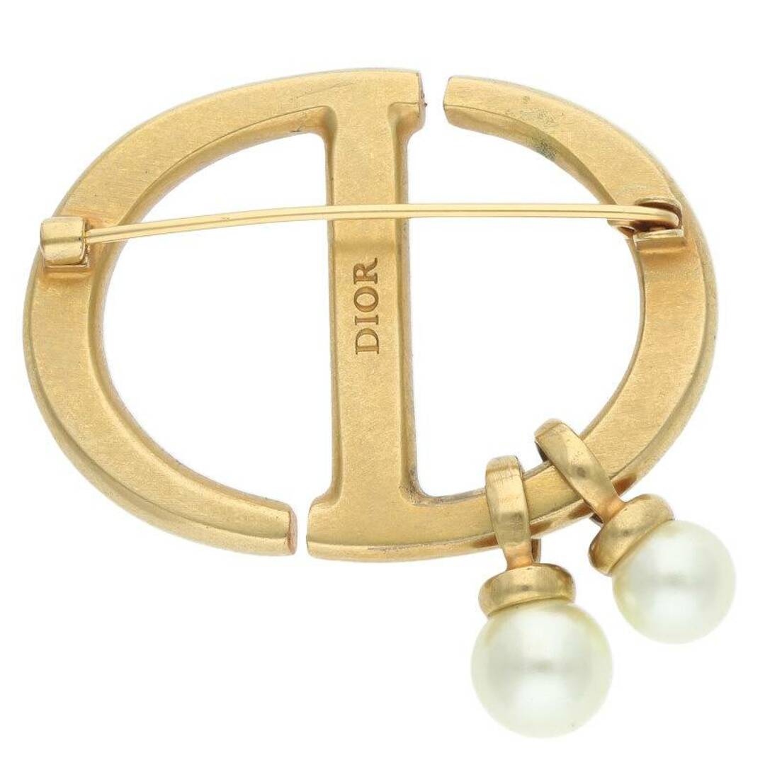 ディオール DIOR 販売 CDロゴ ブローチ フェイクパール ディオール