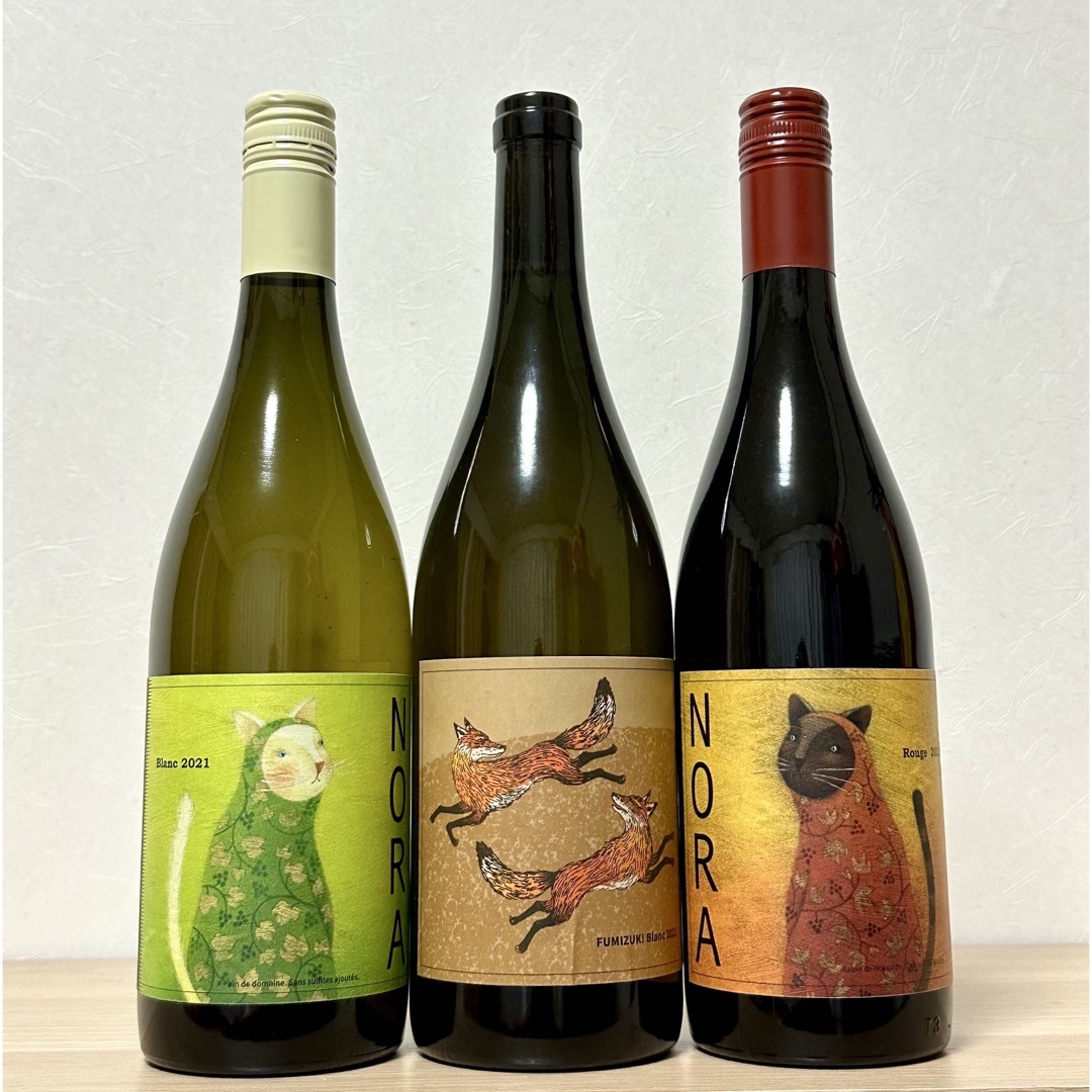 農楽（のら） 農楽蔵2本セット NORA Rouge 2016 & Blanc 2022