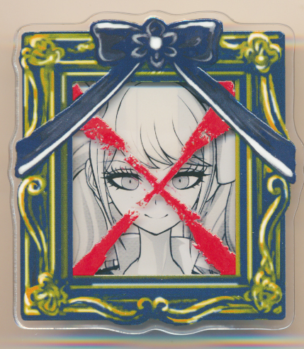 ダンガンロンパ 遺影 アクリルバッジ 江ノ島盾子 ダンロン ダンガン