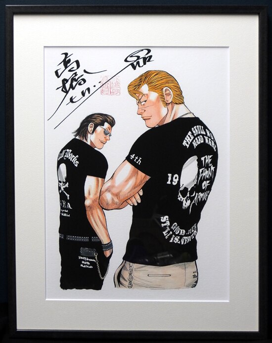 T.F.O.A x COLLARS イラストポスター サイン入り 高橋ヒロシ先生