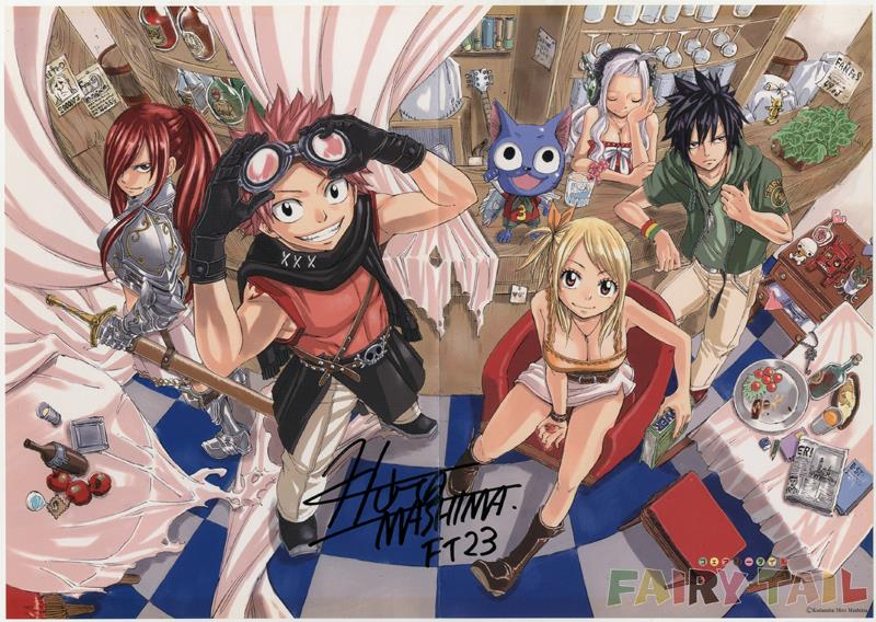 真島ヒロ先生 原画展 サイン入り版画 FAIRYTAIL フェアリーテイル 真島