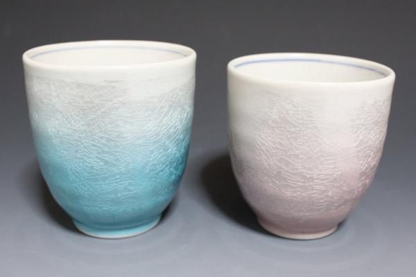 九谷焼・銀彩花紋・香跳作