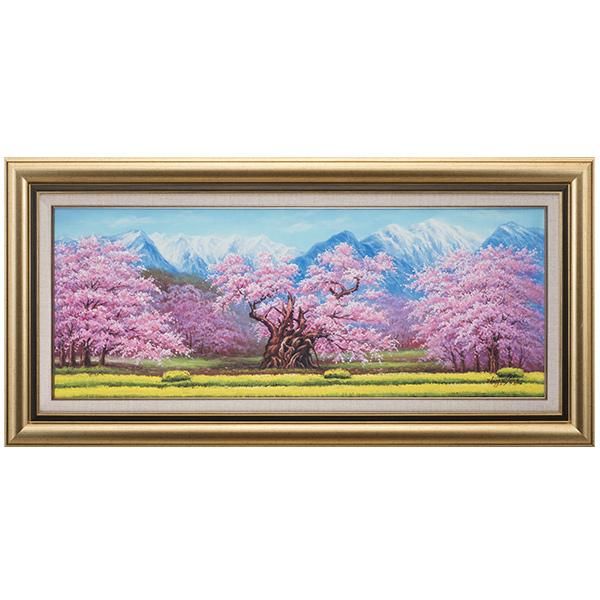 神代桜「長寿の祈り」 肉筆油彩画 - 三宝堂オンラインショップ