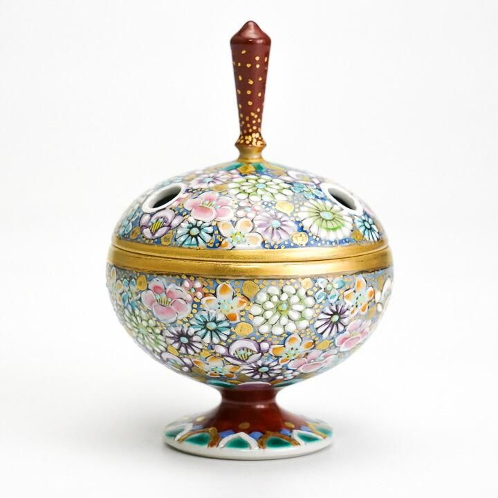 香器 色絵金襴花詰 / 高 聡文 ｜九谷焼の販売専門店 陶らいふ