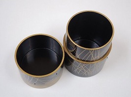 中棗 金ぼかし 武蔵野 蒔絵】前田清峰 共箱 中棗 金ぼかし 武蔵野 蒔絵