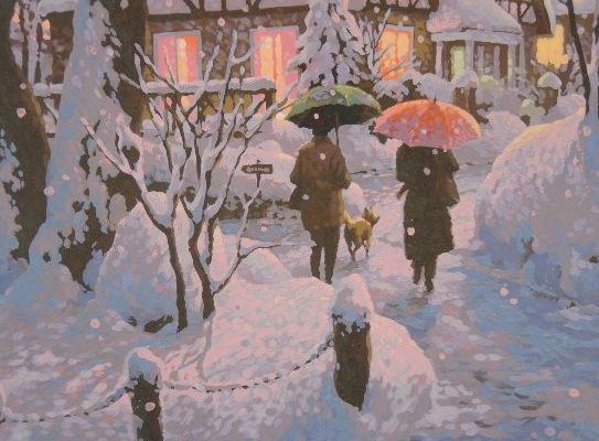 笹倉鉄平 シルクスクリーン「パープルスノー」】絵画の買取実績一覧