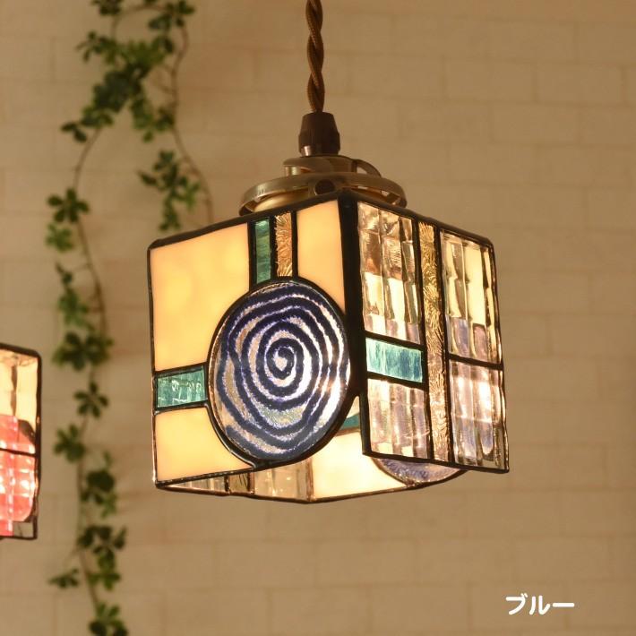 503 【CoCoババ様】ペンダントライト ステンドグラス レトロ 北欧 LED