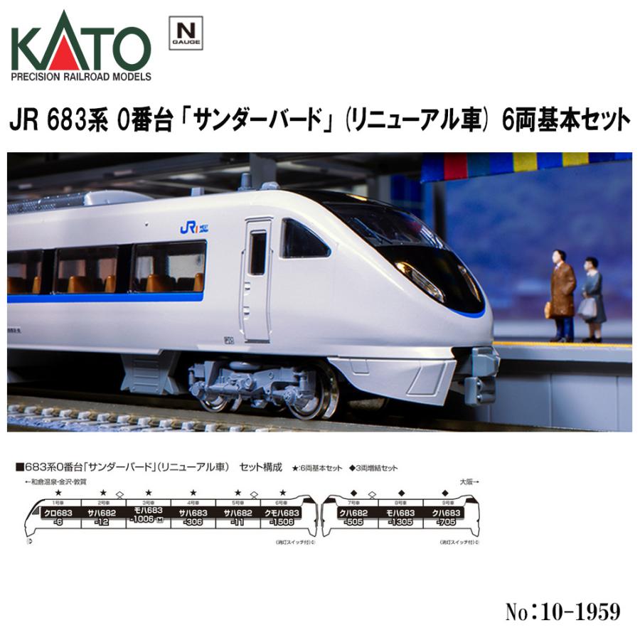 KATO 10-1959 683系「サンダーバード」リニューアル車6両基本セット No