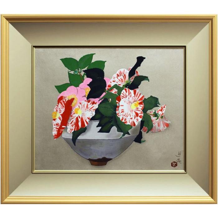 小倉遊亀 初夏の花 限定石版画 額装 小倉遊亀 初夏の花 限定石版画 額装