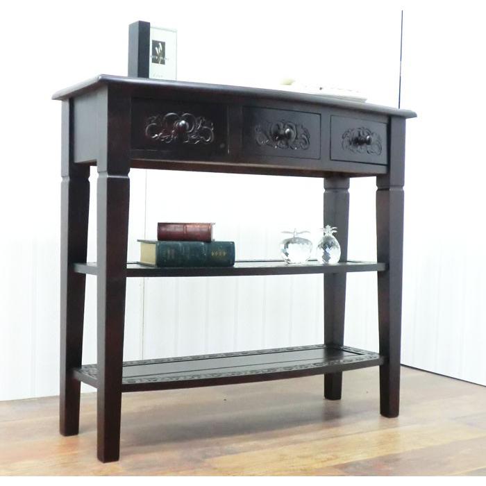 フラワーコンソール 送料無料 アジアン家具 キャビネット チェスト