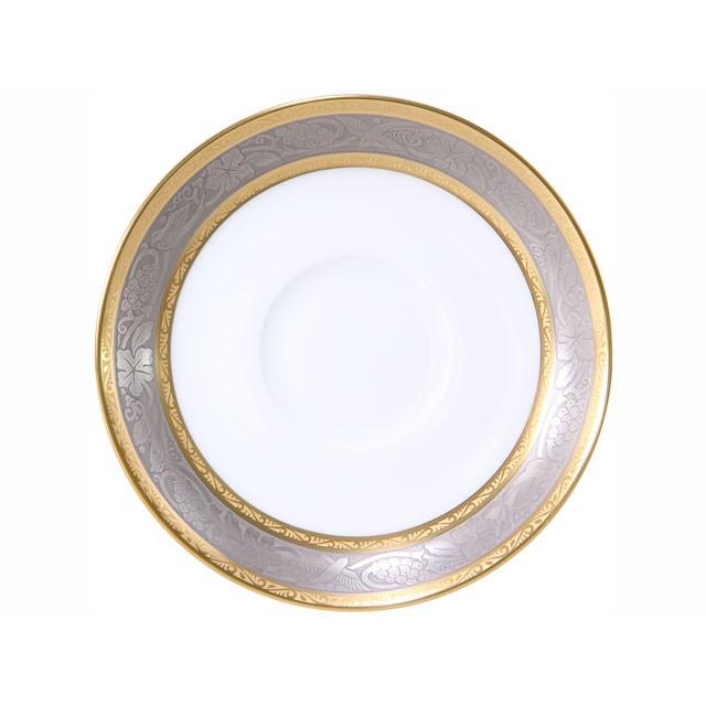 大倉陶園 日本製 金白金蝕ぶどう唐草 カップ＆ソーサー 6C/1246 洋食器