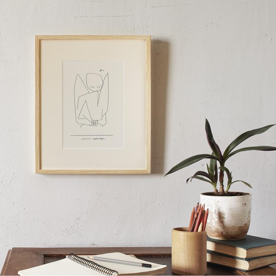 パウル・クレー「忘れっぽい天使 アートポスター（フレーム付き）※四つ