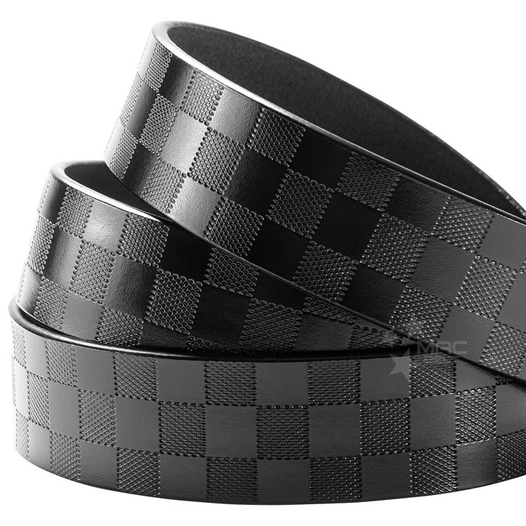 ベルト メンズ カジュアル 本革 チェック柄 38mm 市松模様 革 大きい