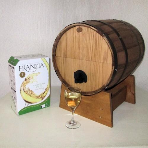 樽型サーバー（ボックスワイン用）ヨコ型穴1 : 天使のミニ樽アイリー