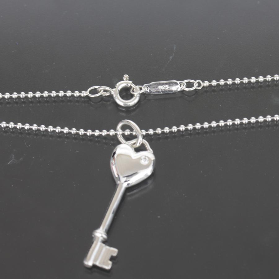 TIFFANY&Co.（ティファニー） キー ダイヤ ネックレス Ag925 シルバー
