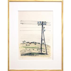 野田弘志 「 牡丹 」 ー 版画集 眼の記憶より 銅版画 洋画 絵画 花