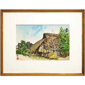 希少 絵画油絵 宮本秋風 残照 希少絵画油絵宮本秋風残照