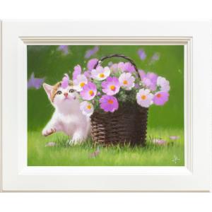 東山魁夷 生前作 『早春の丘』 リトグラフ版画 絵画 日本画 白馬 送料