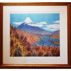 山下 清 「 浅草の仲見世 」 リトグラフ 版画 ペン画 版画 日本の風景