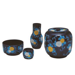 皆具 かいぐ 黄交趾 宝尽し 淡々斎好写 高野昭阿弥作 茶道具 裏千家