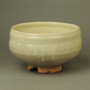 茶道具 抹茶茶碗 黒楽茶碗 白幕釉 永興紹道作 後藤紹道作 政所窯 御物