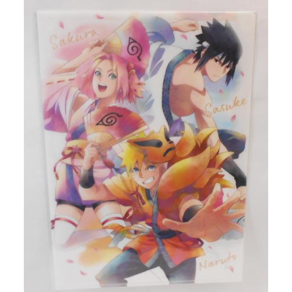 NARUTO ナルト疾風伝 文教堂アニメガ限定 和紙クリアファイル コンプ