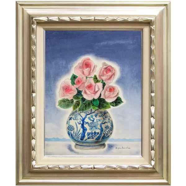 user_ac065686 朝比奈文雄 薔薇 油彩 6号 user_ac065686 朝比奈文雄