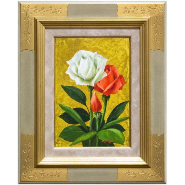 ◇馬と薔薇 肉筆油絵 大型 楽天市場】絵画 油絵 スペイン壺と赤い薔薇