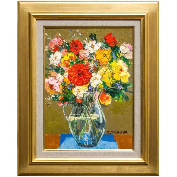 油絵 よっこ まるまるとした大きいお花 油絵 よっこ まるまるとした