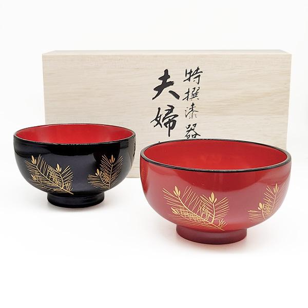 漆器 お椀 5個セット 月と紅葉デザイン 漆器 お椀 5個セット 月と