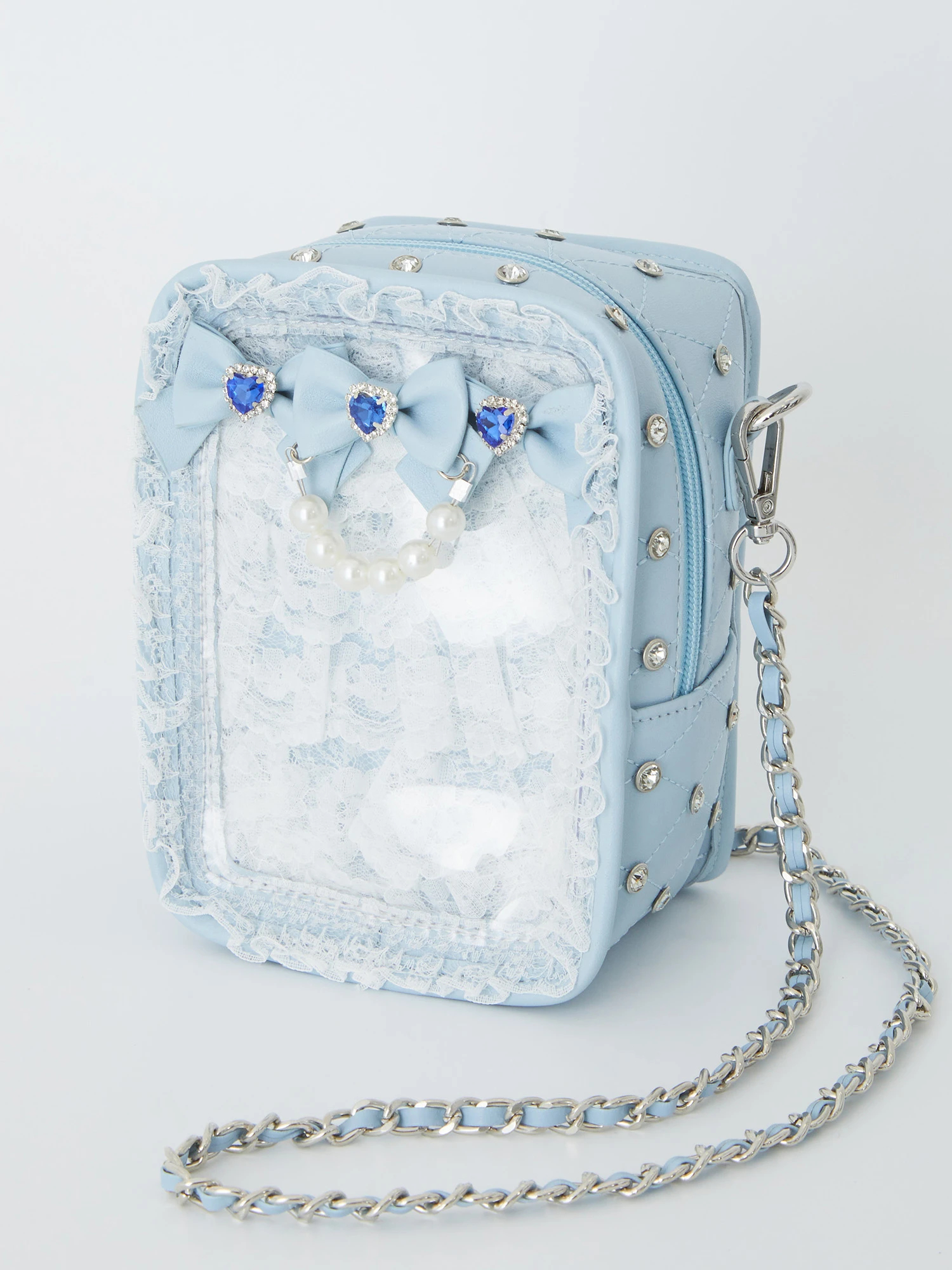 確定ファンサのおまじないキラキラビジューキルティングぬいBag - Ank