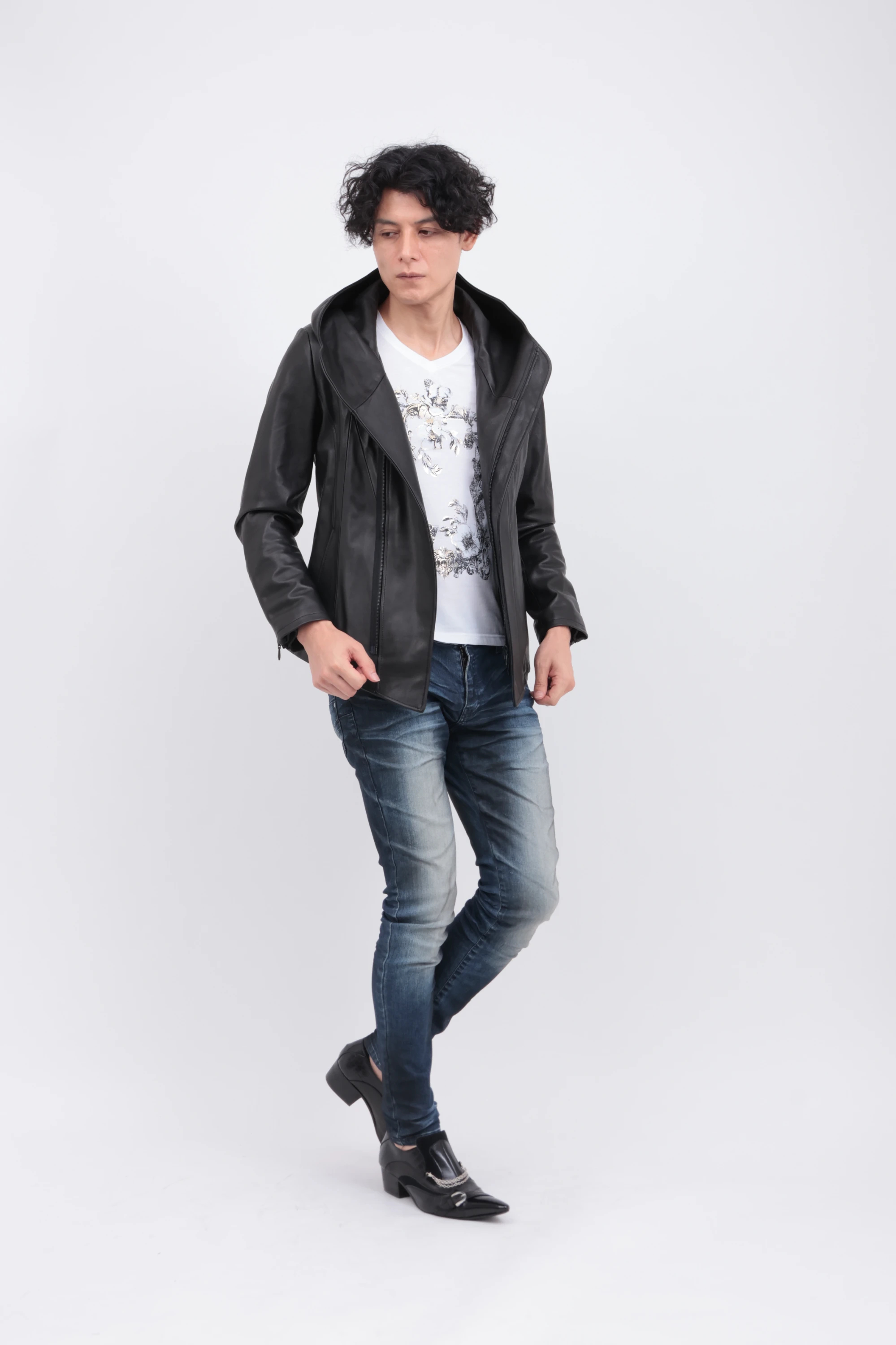 TORNADO MART∴フーディレザーブルゾン / TORNADO MART（トルネード