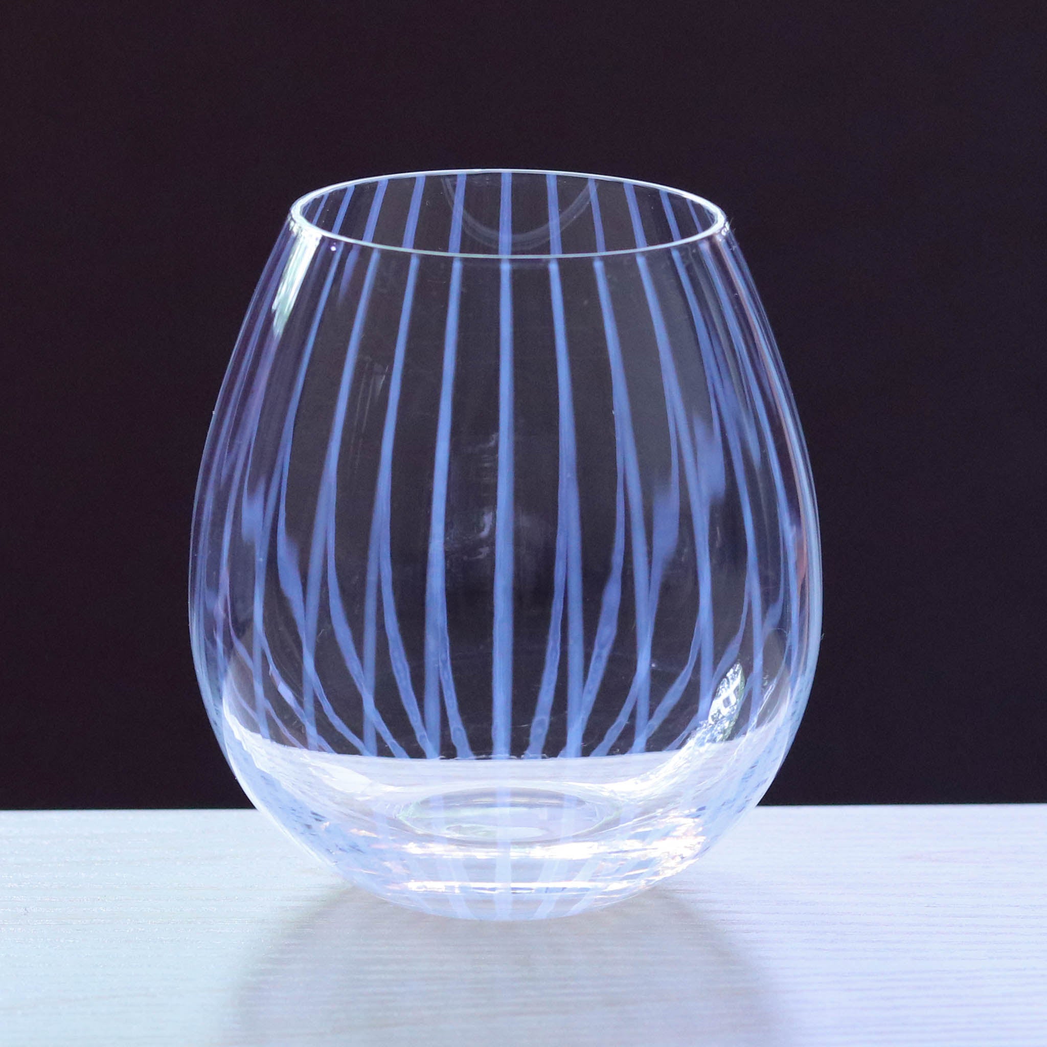 n387 昭和レトロ アンティーク 工芸ガラス 色被せ カット ② ショット