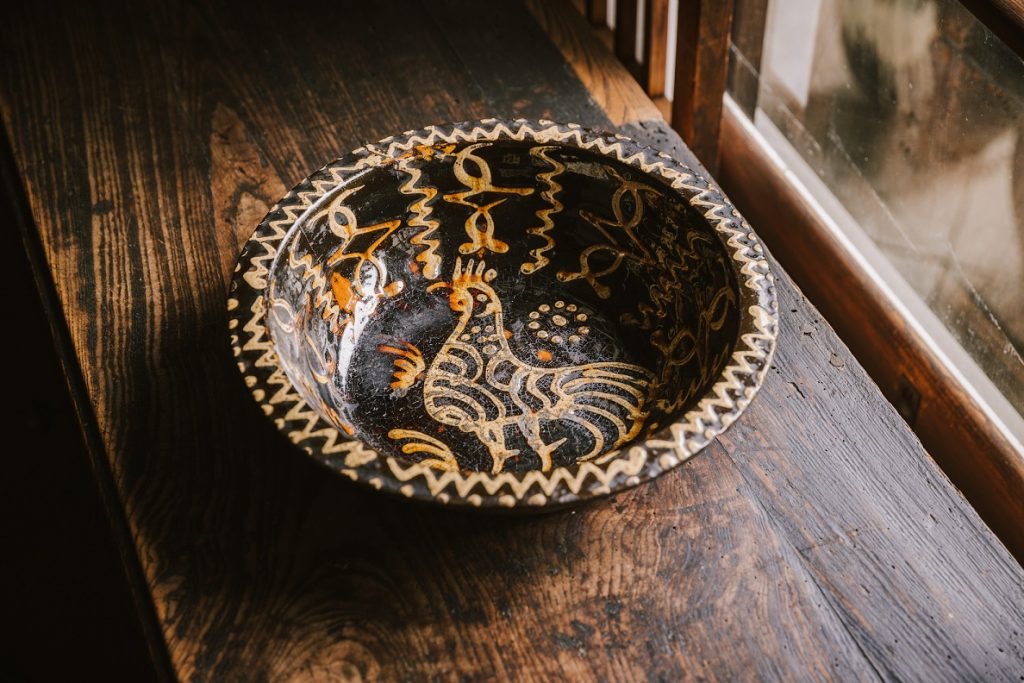 民芸スリップウエア現代陶芸作家物鉢エドワードヒューズ