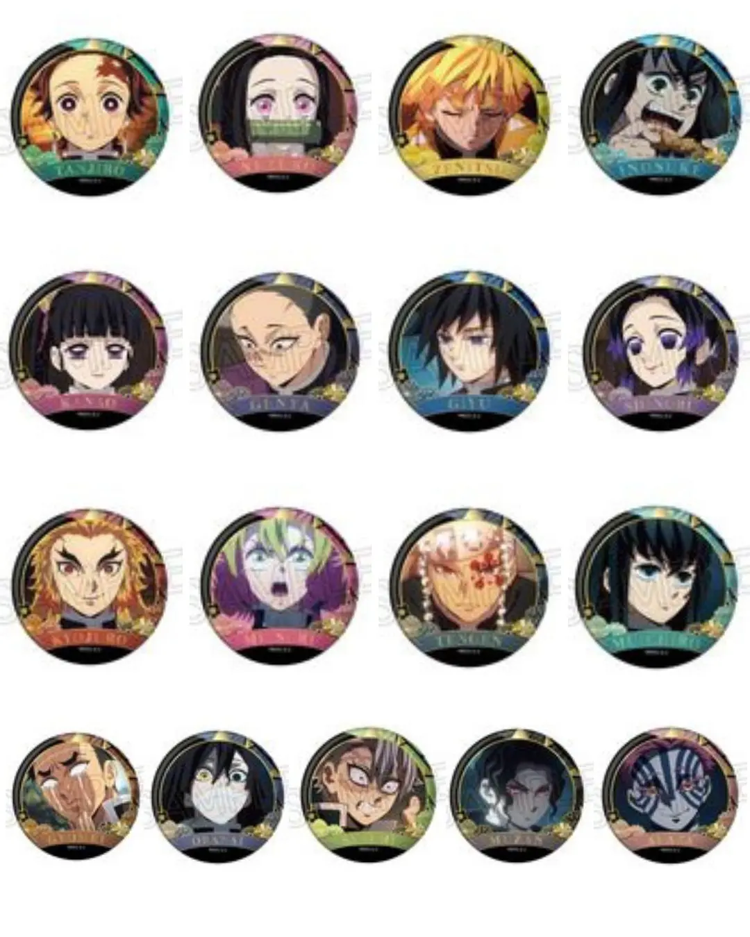 鬼滅の刃 螺鈿風 シリーズ 缶バッジ Vol. 4【再販】【2025年9月下旬発売】