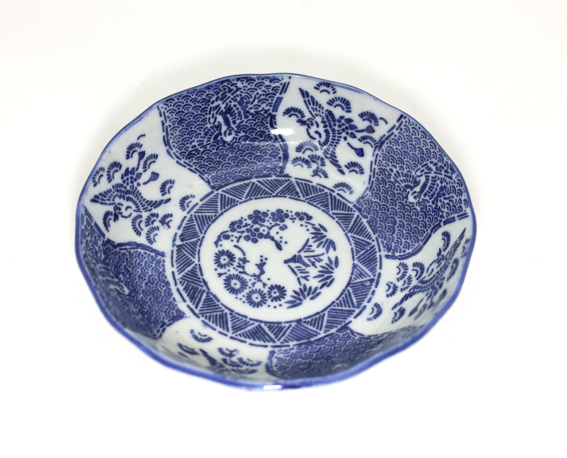 染付印判なます皿 明治 鶴/ Meal bowl 15cm/Crane/19c./Japan – 倉日用商店