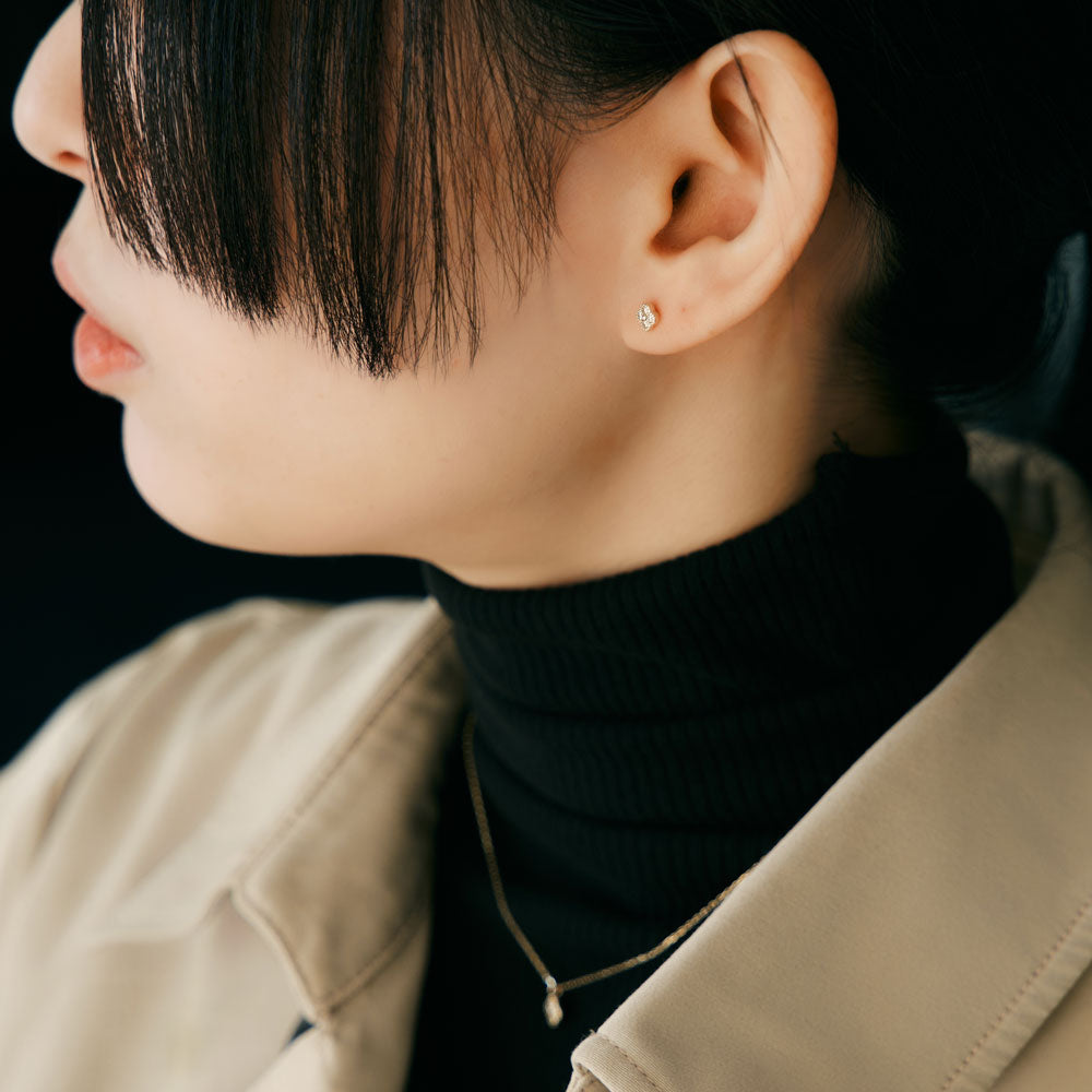 受注生産】K10 ダイヤモンド フラワーモチーフ ピアス | 43-1655 – L&Co.