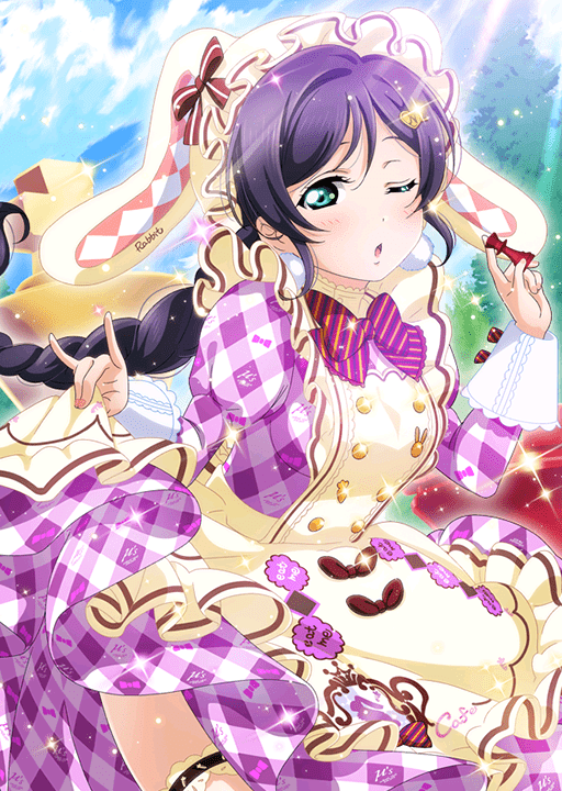 ラブライブ 東條希 ハート缶バッジ GiGO スクフェス2 不思議の国 μ's