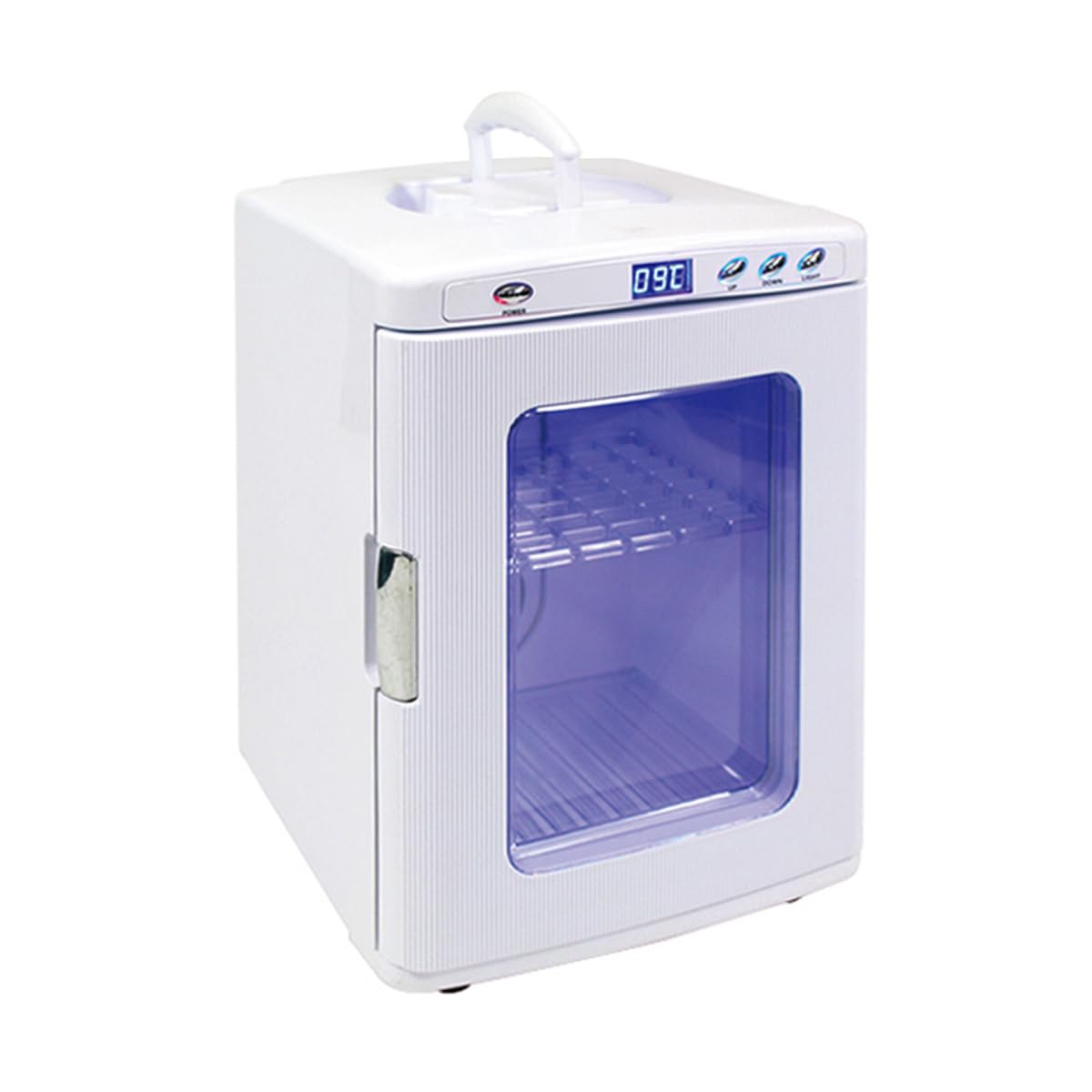 25L AC/DC冷温庫 LEDライト付き ミニ冷蔵庫 25L 冷温庫 AC/DC対応