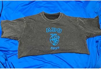 Amazon.co.jp: Ado ファッショナブル心臓Tシャツ-o サイズ：大（L