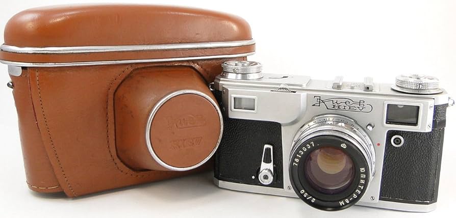 Kiev-4 + Jupier-8M 50mm F2 革ケース付き 作例あり Kiev-4 + Jupier-