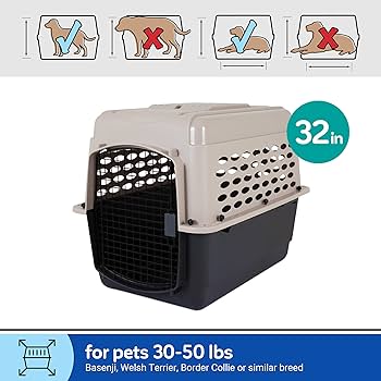 Amazon | ペットメイト バリケンネル ペット用 ML グレー | Petmate