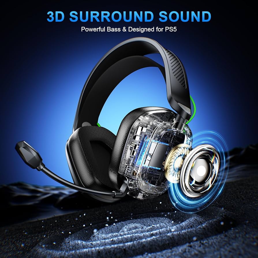 Amazon.com: SKAPENDY 2.4GHz Wireless Gaming Headset for Xbox