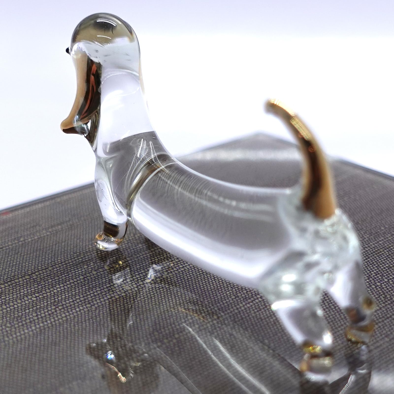 Amazon.co.jp: sansukjai ダックスフントミニチュア置物動物手吹き