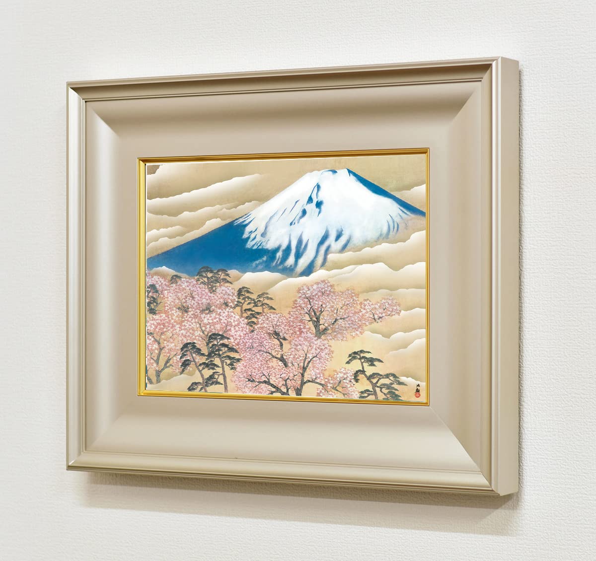 模写/横山大観/カラス図/花鳥図/叭々鳥図/桐題箱付/布袋屋掛軸HJ-272