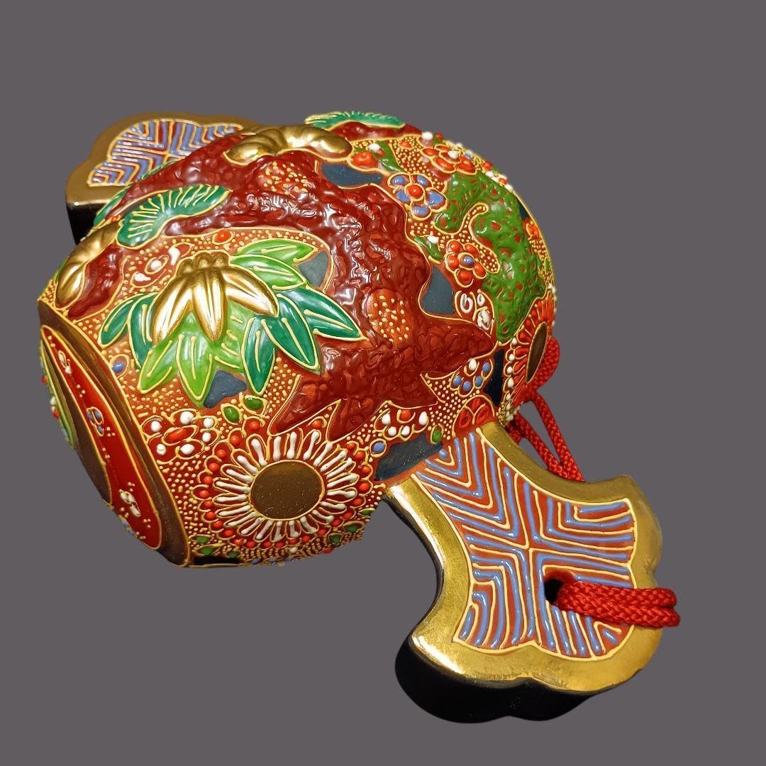 九谷 打ち出の小槌 縁起物 置物 年代物 打ち 出 の 小槌