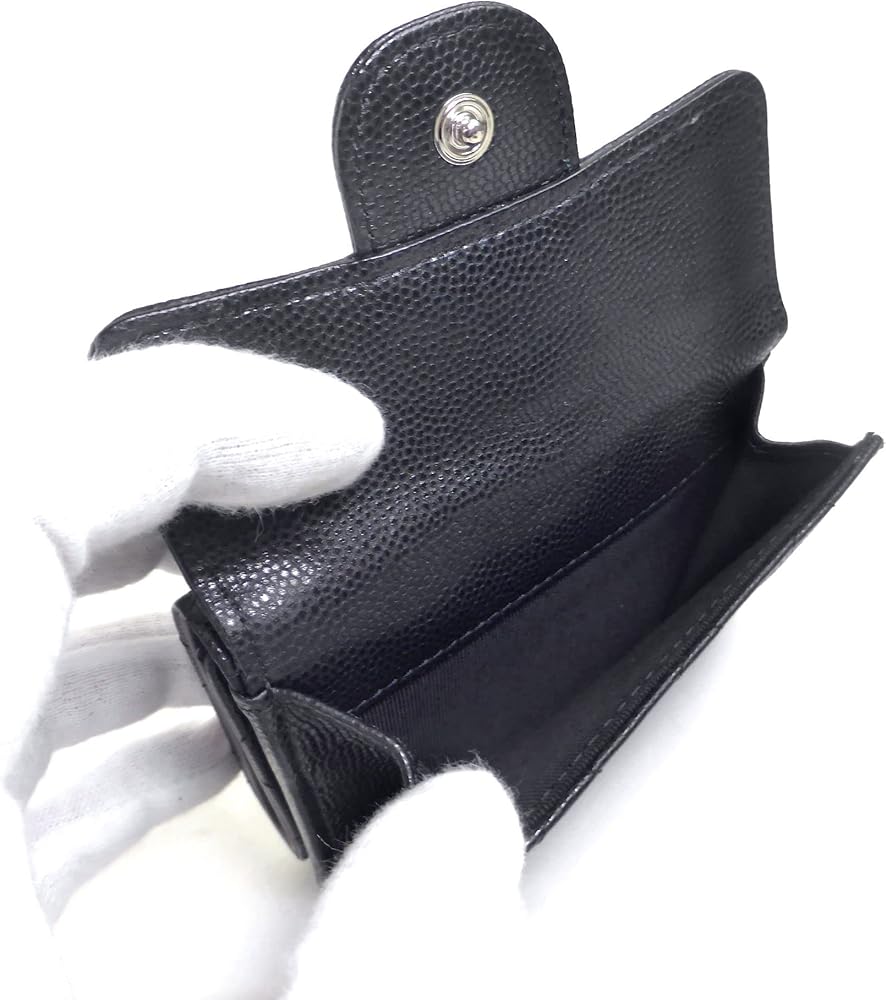 Amazon | [CHANEL] [シャネル] 三つ折り 財布 キャビアスキン