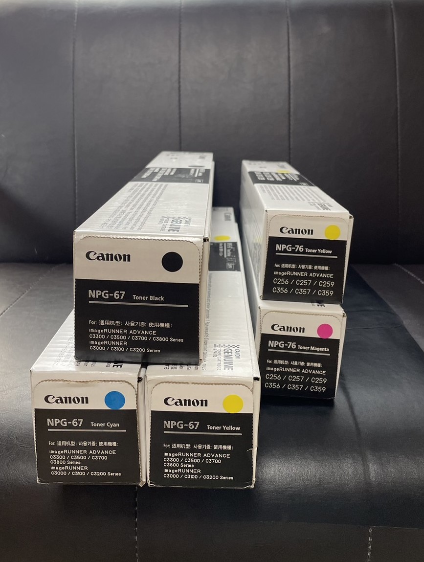 Canon NPG-67トナー 6本セット 未使用 Canon NPG-67 トナー 未使用6